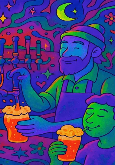 Kombucha grana terra en barril
