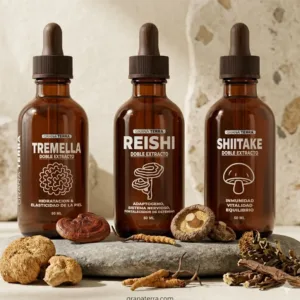 Combo Belleza & Bienestar PRO – Tremella + Shiitake + Reishi | Adaptógenos Grana Terra