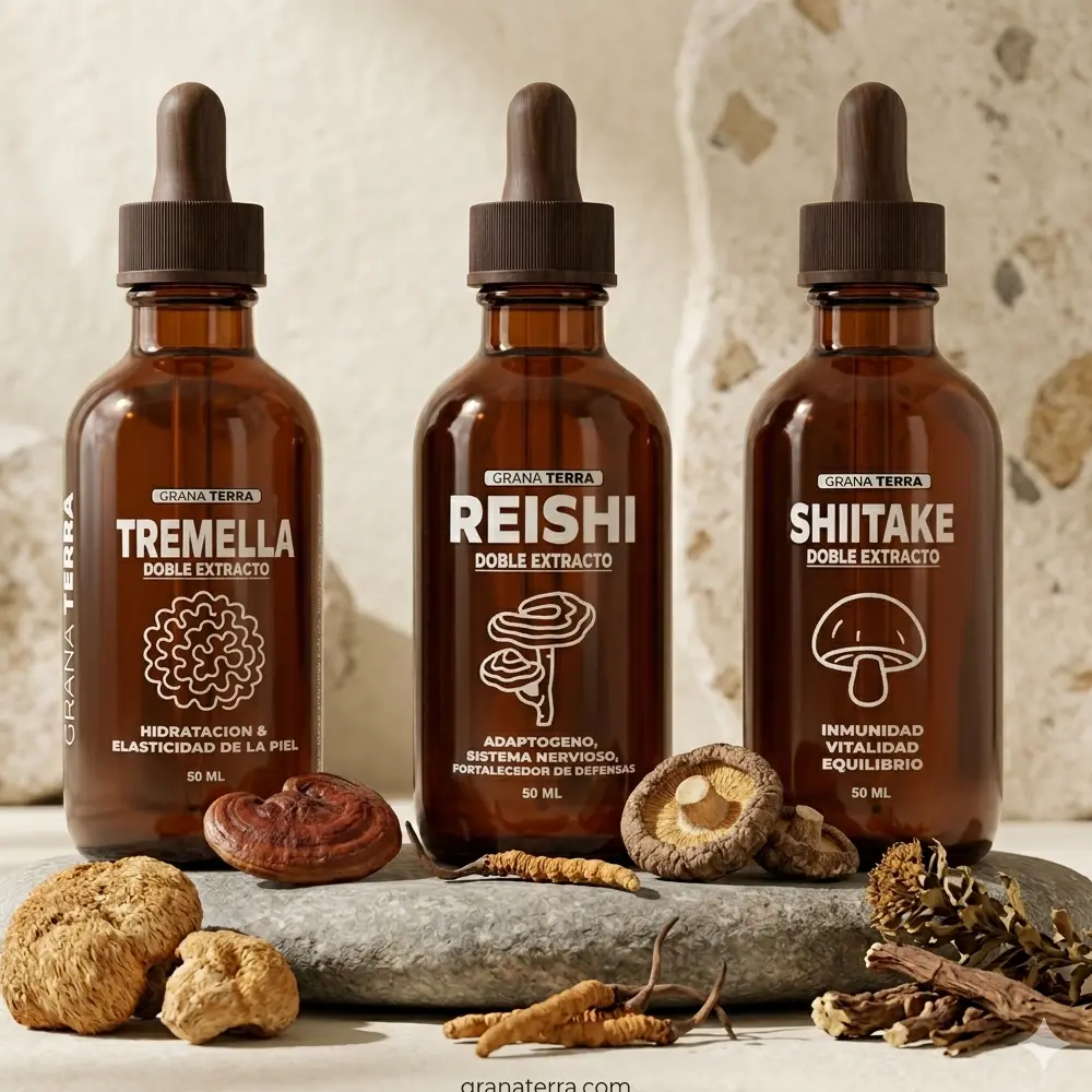 Combo Belleza y Bienestar PRO — Tremella, Shiitake y Reishi