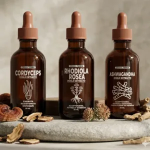 Combo Energía y vitalidad PRO – Cordyceps + Rhodiola + Ashwagandha | Adaptógenos Grana Terra